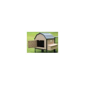 Modern Barn Chicken Coop With 8' X 24' Run (Basic)